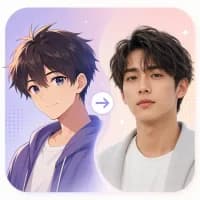 Anime to Realistic illustration